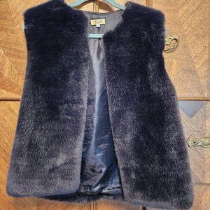Piko 1988 Faux Fur Brown Size Small Vest Cropped